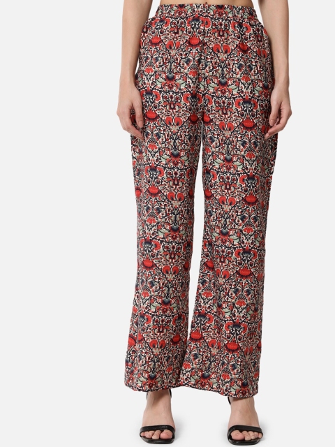 BAESD Floral Printed Straight Fit Palazzos