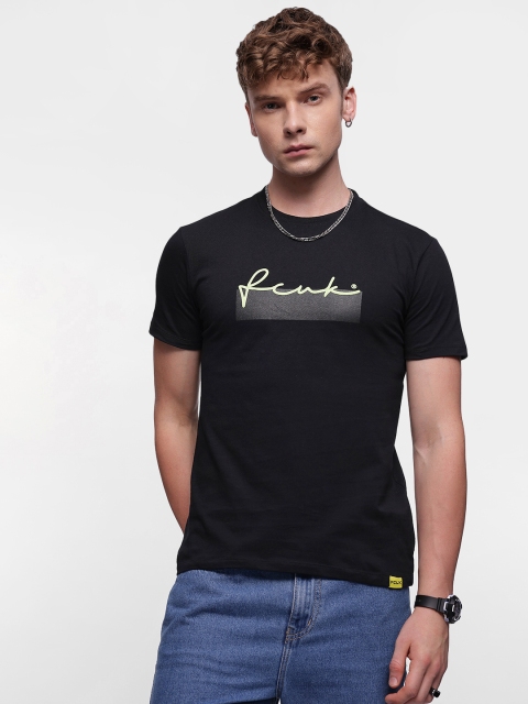 FCUK Brand Logo Printed Pure Cotton T-shirt - Image 4
