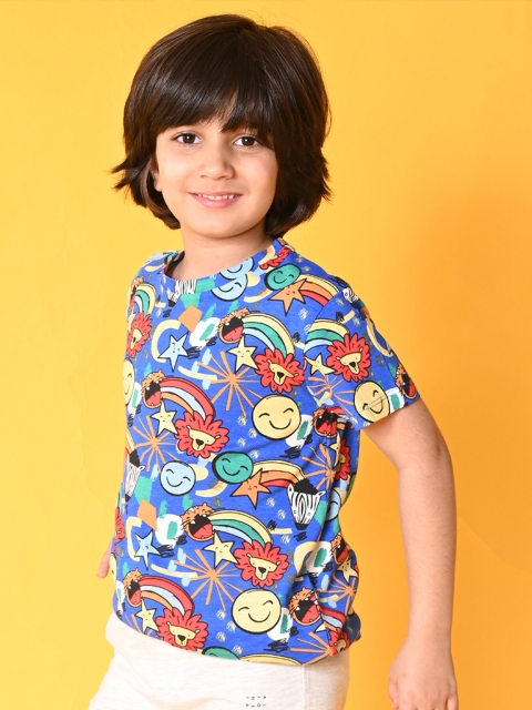 Anthrilo Boys Graphic Printed Cotton T-shirt - Image 3