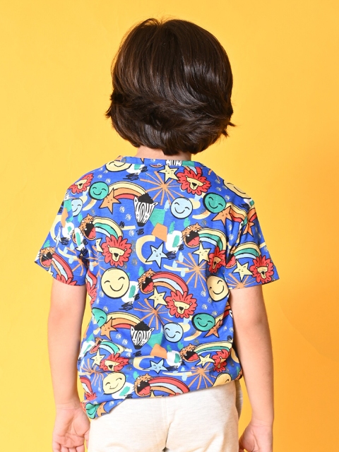 Anthrilo Boys Graphic Printed Cotton T-shirt - Image 4