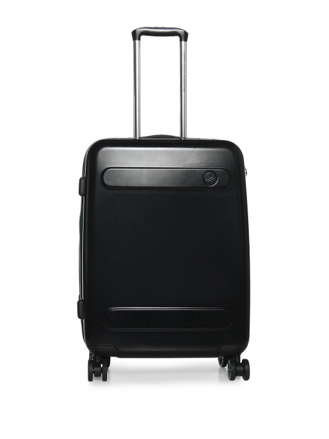United Colors of Benetton Unisex Black Trolley Suitcase