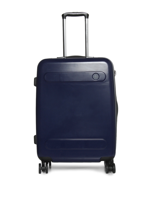 United Colors of Benetton Unisex Navy Blue Trolley Suitcase