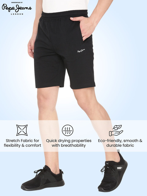Pepe Jeans Men Mid-Rise Pure Cotton Shorts - Image 6