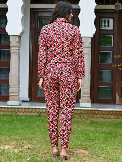 MissKurti Printed Pure Cotton Top & Trousers - Image 5