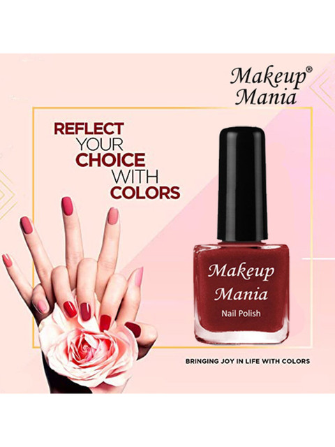 Makeup Mania Set of 12 High-Shine Long-Lasting Non-Toxic Nail Polish 6ml Each - Shade 203 - Image 4