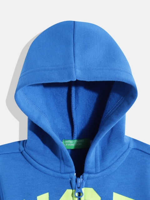 United Colors of Benetton Boys Brand Logo Printed Hooded Sweatshirt - Image 3