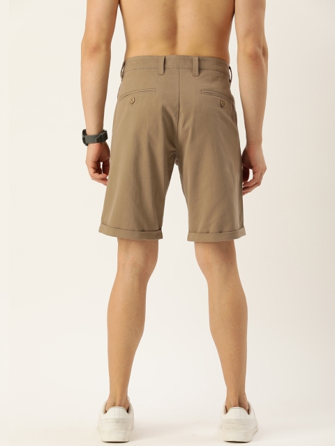 Harvard Men Solid Mid-Rise Slim Fit Regular Shorts - Image 3
