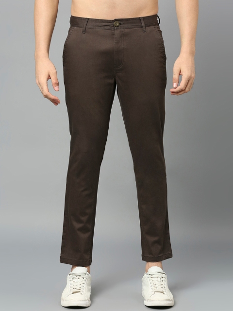 HERE&NOW Men Smart Slim Fit Trousers
