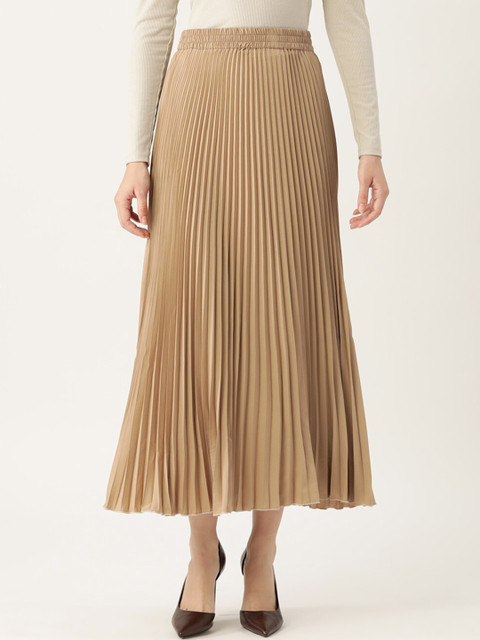 Chemistry Accordion Pleated Maxi Flared Skirt