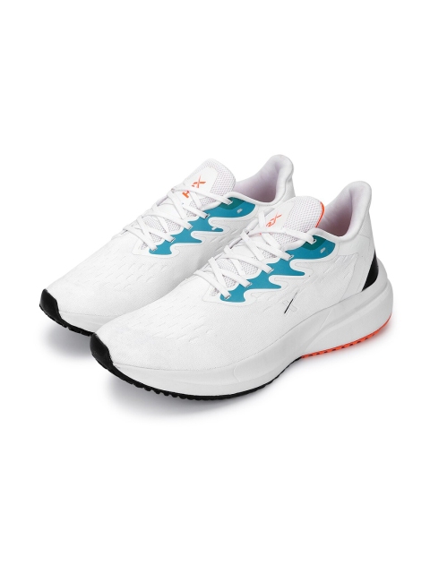 HRX by Hrithik Roshan Men White & Sea Green Zoom Mesh Running Shoes - Image 2