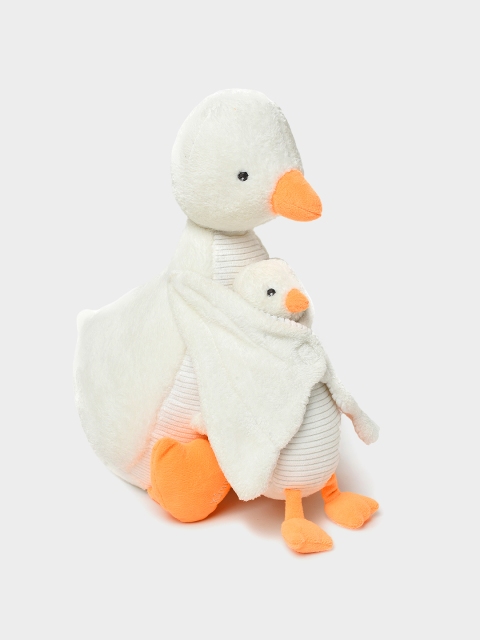 MiArcus Goose Bird Mumma & Baby Soft Plush Toy Pack Of 2- White