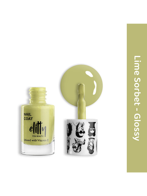 Elitty Mad Over Glossy Nail Polish - 6ml - Lime Sorbet - Image 2