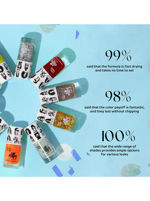 Elitty Mad Over Glossy Nail Polish - 6ml - Lime Sorbet - Image 5