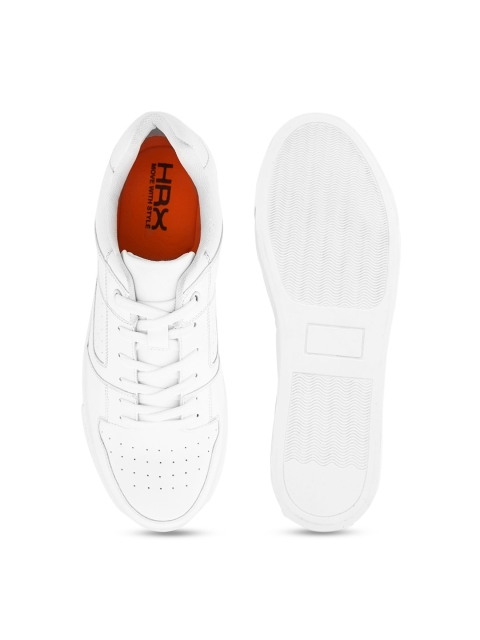 HRX by Hrithik Roshan Men White Perforated Lightweight Sneakers - Image 5
