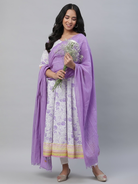 AURELIA Striped Cotton Blend Dupatta - Image 4
