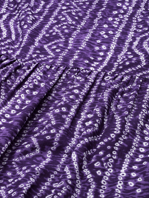 Anouk Bandhani Printed High Slit Pure Cotton Kurta - Image 2