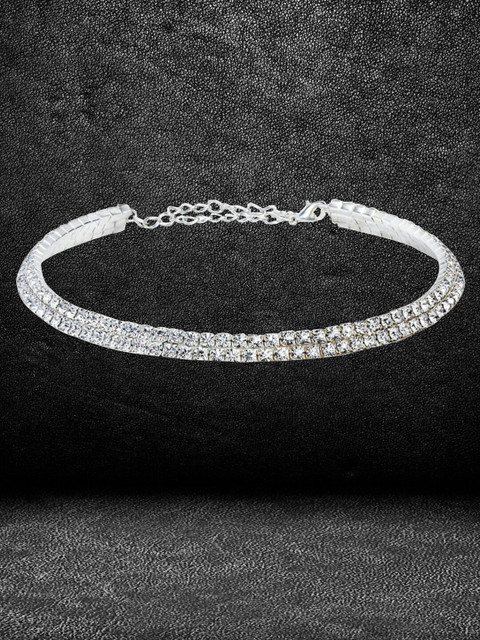 YouBella Silver-Plated Necklace