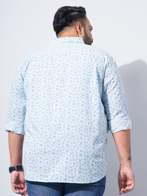 Hardsoda by The Indian Garage Co Micro Disty Printed Spread Collar Cotton Casual Shirt - Image 3