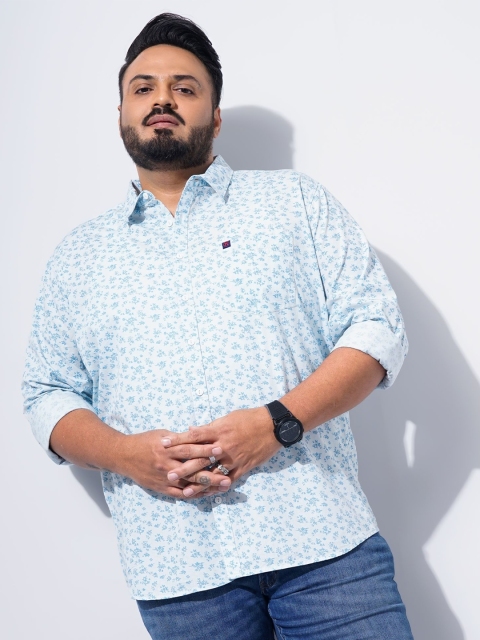 Hardsoda by The Indian Garage Co Micro Disty Printed Spread Collar Cotton Casual Shirt