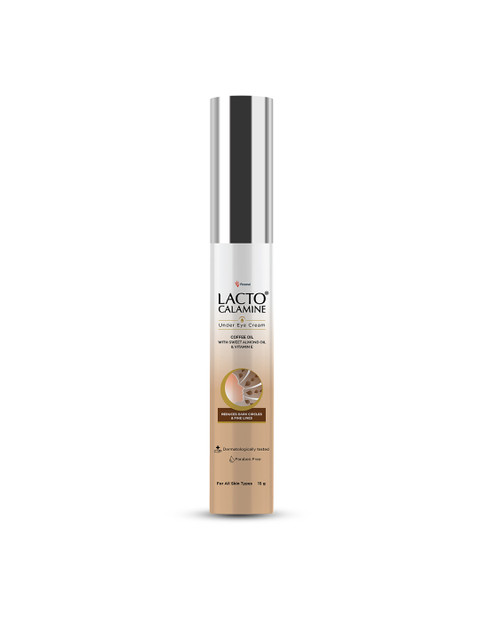 Lacto Calamine Coffee Oil Under Eye Cream With Sweet Almond Oil & Vitamin E - 15g - Image 2