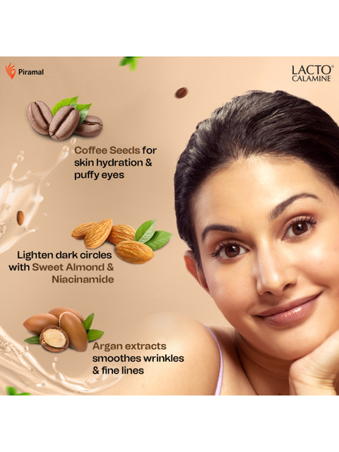 Lacto Calamine Coffee Oil Under Eye Cream With Sweet Almond Oil & Vitamin E - 15g - Image 6