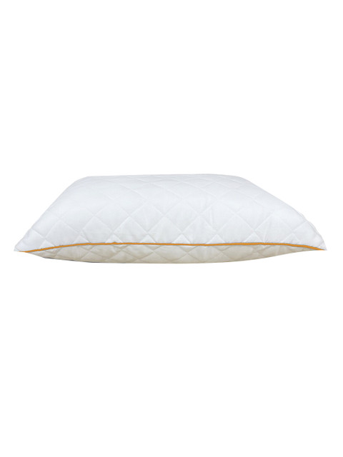 SPACES 2-Pcs White Quilted Microfiber Sleep Pillows - Image 3