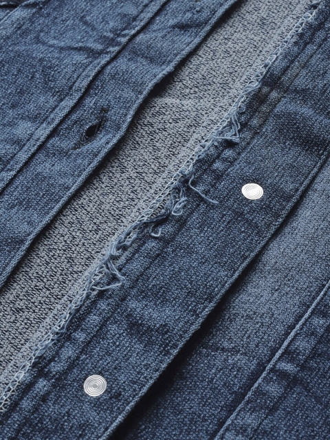 Aarika Washed Embroidered Crop Cotton Denim Jacket - Image 6