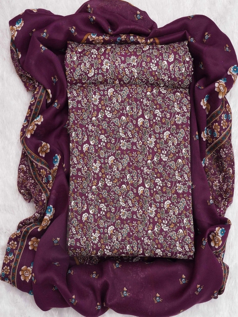 KALINI Floral Printed Unstitched Dress Material