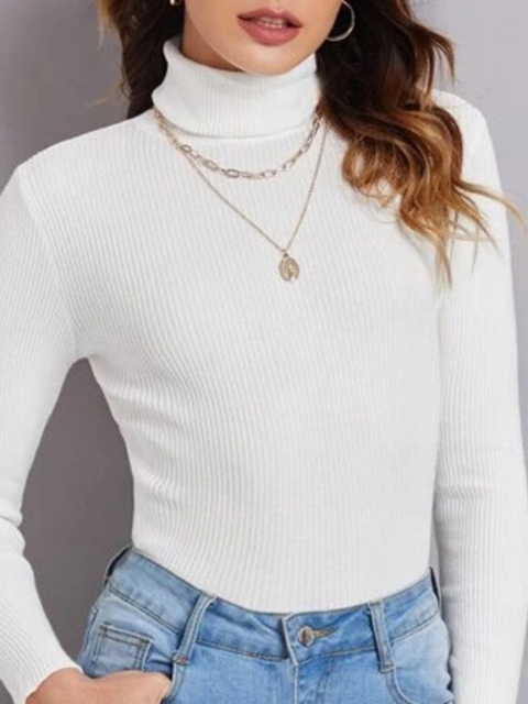 BAESD Cotton Turtle Neck Pullover Sweaters - Image 2