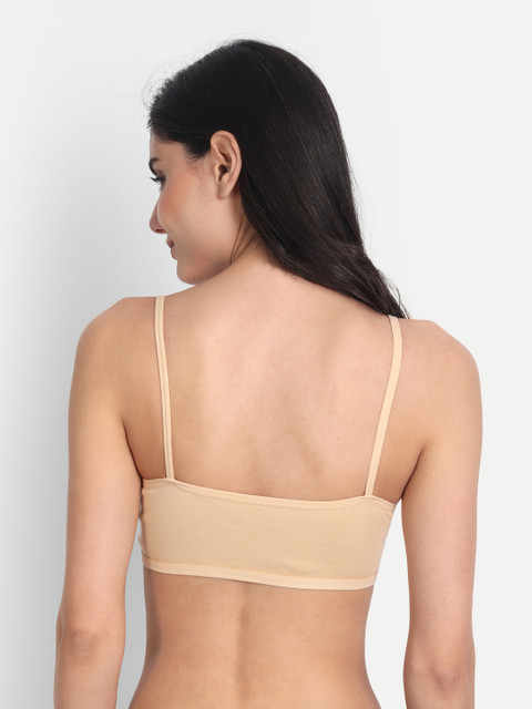 Aimly Pack Of 3 Non-Padded All Day Comfort Medium Coverage Cotton Workout Bra - Image 5