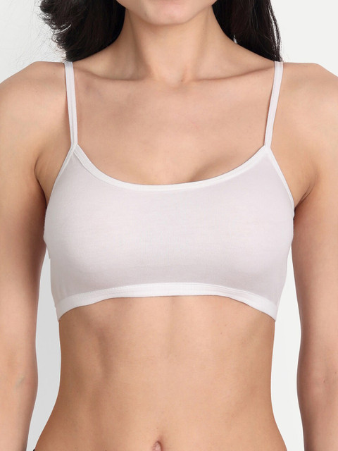 Aimly Pack Of 3 Non-Padded All Day Comfort Medium Coverage Cotton Workout Bra - Image 7