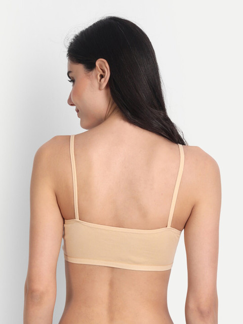 Aimly Pack Of 3 Non-Padded All Day Comfort Medium Coverage Cotton Workout Bra - Image 5