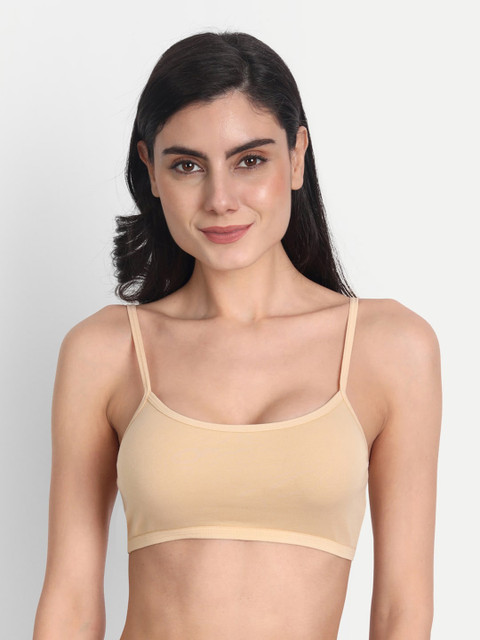 Aimly Pack Of 3 Non-Padded All Day Comfort Medium Coverage Cotton Workout Bra - Image 2