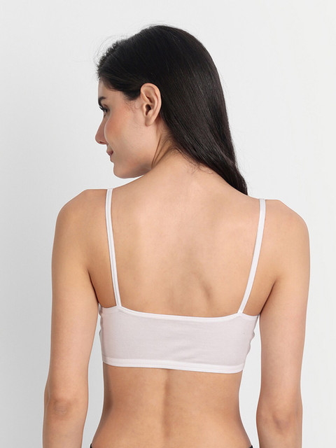 Aimly Pack Of 3 Non-Padded All Day Comfort Medium Coverage Cotton Workout Bra - Image 4