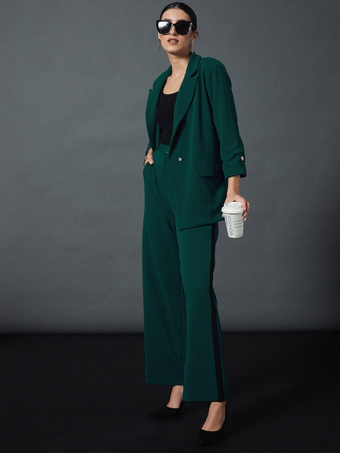 SASSAFRAS worklyf Self Design Notched Lapel Single-Breasted Blazers - Image 5