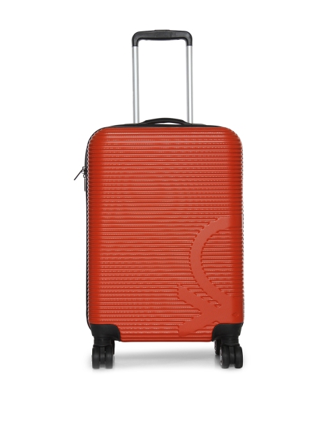 United Colors of Benetton Unisex Orange Cabin Trolley Suitcase