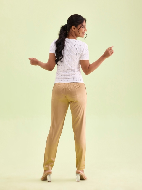 Go Colors Women Slim Fit Trousers - Image 3