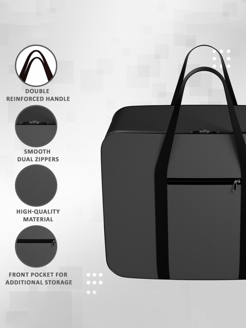 Kuber Industries Black Underbed Storage Bag For Clothes - Image 4
