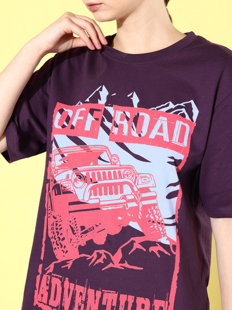 Difference of Opinion Printed Oversized Drop-Shoulder Sleeves Pure Cotton T-shirt - Image 5