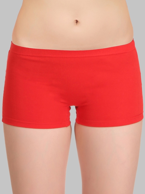 SELFCARE Pack Of 4 Mid-Rise Anti-Odour Pure Cotton Boy Shorts - Image 3