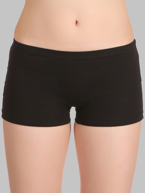 SELFCARE Pack Of 4 Mid-Rise Anti-Odour Pure Cotton Boy Shorts - Image 4
