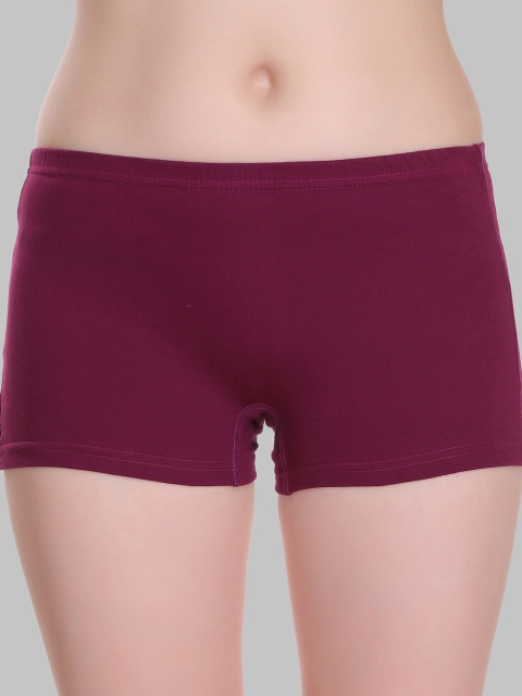 SELFCARE Pack Of 4 Mid-Rise Anti-Odour Pure Cotton Boy Shorts - Image 2