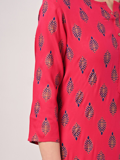 Rangita Ethnic Motifs Printed Straight Kurta - Image 7