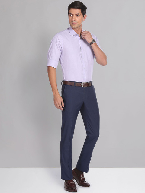 AD By Arvind Men Slim Fit Formal Trousers - Image 5