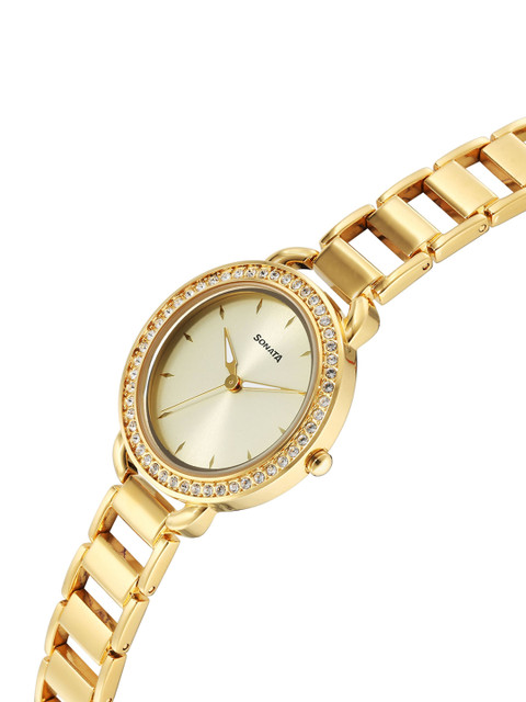 Sonata Wedding Quartz Analog With Champagne Dial Watch For Women - Nt87052ym01 - Image 3