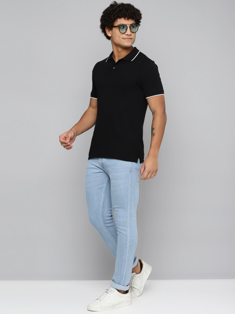 Allen Cooper Men Relaxed Comfort Fit Clean Look Stretchable Jeans - Image 4