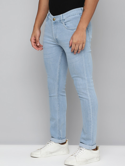 Allen Cooper Men Relaxed Comfort Fit Clean Look Stretchable Jeans - Image 2