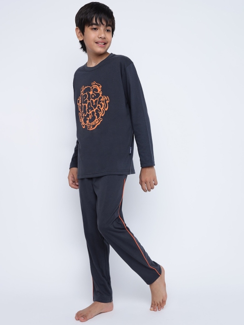 Lil Tomatoes Boys Graphic Printed Long Sleeves Night suit - Image 5