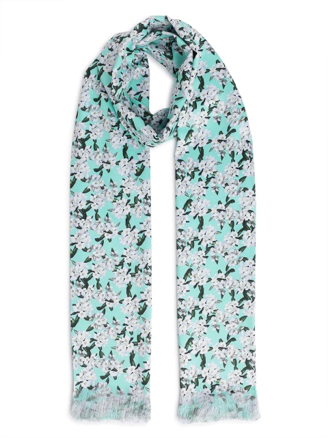 Tossido Men Floral Printed Satin Stole & Pocket Square Set - Image 4
