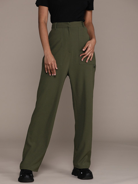 The Roadster Lifestyle Co. Women High-Rise Trousers